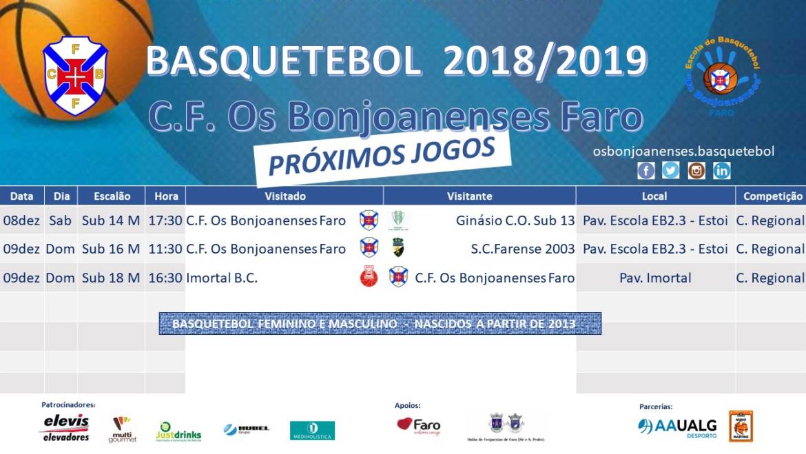 Agenda Semanal da Secção de Basquetebol