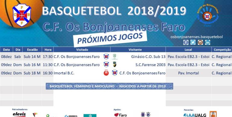 Agenda Semanal da Secção de Basquetebol