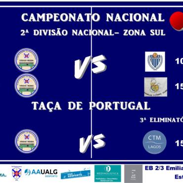 Agenda Semanal da Secção de Ténis de Mesa